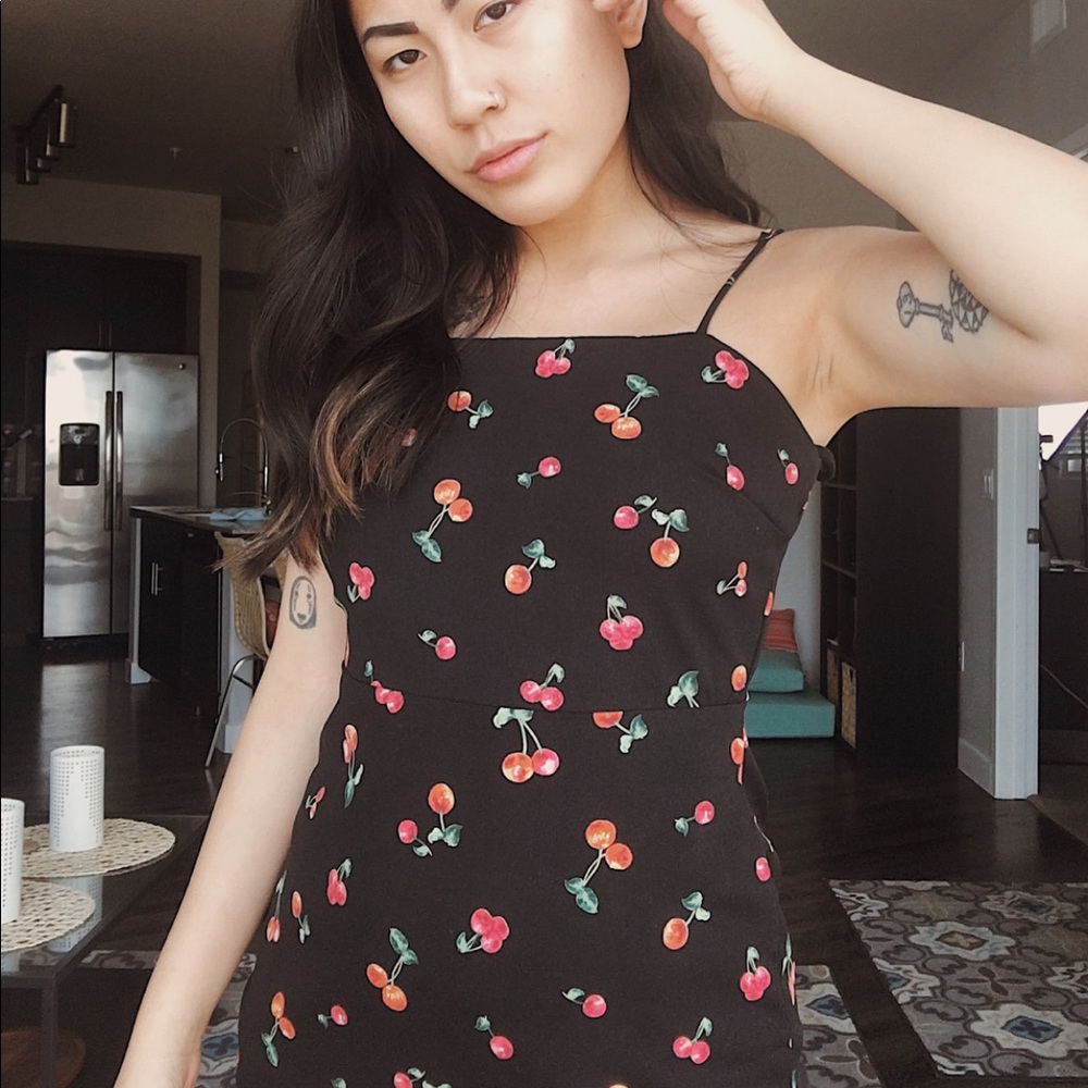 CHERRY PRINT DRESS - Picture 3 of 3
